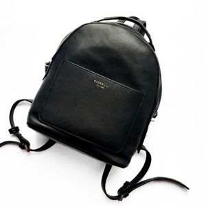 Fiorelli Mini ANOUK Black & Gold Backpack Purse